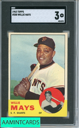 1963 TOPPS WILLIE MAYS #300 SGC 3 4004098 1963 TOPPS WILLIE MAYS #300 SGC 3 4004098