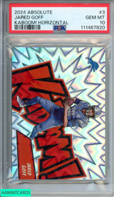 2024 PANINI ABSOLUTE KABOOM! HORIZONTAL JARED GOFF #3 LIONS PSA 10 GEM MT 111467820