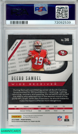 2019 PANINI PRIZM DEEBO SAMUEL #346 ROOKIE AUTOGRAPH RC 49ERS PSA 10 GEM MT 72092539