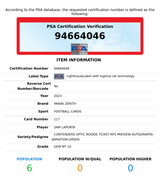 2023 ZENITH CONTENDERS OPTIC RC TKT AUTO SAM LAPORTA #117 VAR GREEN OF 23 PSA 10 94664046