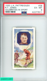 1930 J A  PATTREIOUEX CELEBRITIES IN SPORT R T  JONES #38 CELEBRITIES IN SPORT PSA 6 EX-MT 42277811