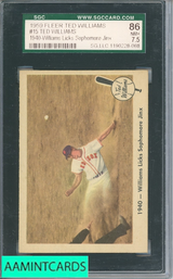 1959 FLEER TED WILLIAMS TED WILLIAMS #15 SGC 7.5 1190228-068 1959 FLEER TED WILLIAMS TED WILLIAMS #15 SGC 7.5 1190228-068