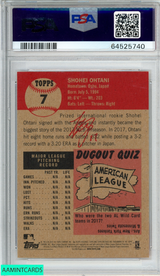 2018 TOPPS LIVING SHOHEI OHTANI #7 ROOKIE RC ANGELS PSA 10 GEM MT 64525740 2018 TOPPS LIVING SHOHEI OHTANI #7 ROOKIE RC ANGELS PSA 10 GEM MT 64525740