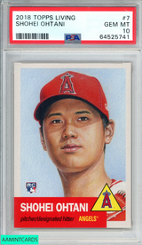 2018 TOPPS LIVING SHOHEI OHTANI #7 ROOKIE RC ANGELS PSA 10 GEM MT 64525741 2018 TOPPS LIVING SHOHEI OHTANI #7 ROOKIE RC ANGELS PSA 10 GEM MT 64525741