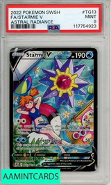 2022 POKEMON SWORD SHIELD ASTRAL RADIANCE FA STARMIE V #TG13 PSA 9 117754923