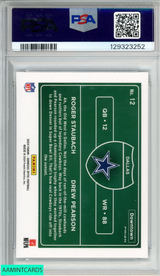 2024 PANINI DONRUSS OPTIC DOWNTOWN DUOS ROGER STAUBACH DREW PEARSON #12 PSA 9 129323252
