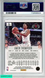 2023 PANINI PRIZM DECA AMEN THOMPSON #294 RED PRIZM 63 OF 199 ROOKIE RC PSA 8 112698929