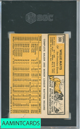 1963 TOPPS WILLIE MAYS #300 SGC 4 3429926