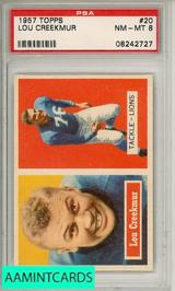 1957 TOPPS LOU CREEKMUR #20 PSA 8 NM-MT 08242727