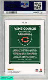 2024 PANINI DONRUSS DOWNTOWN! ROME ODUNZE #15 PSA 9 MINT  ROOKIE RC 104785730