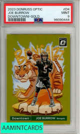 2023 PANINI DONRUSS OPTIC DOWNTOWN! JOE BURROW #D4 GOLD PSA 9 96090444