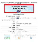 2023 POKEMON S-P CS PROMO FRIENDS IN ALOLA #081 1ST AN EXCL PSA 10 86980557