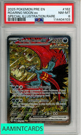 2025 POKEMON PRE EN-PRISMATIC EVO ROARING MOON EX #162 SIR PSA 8 114404103