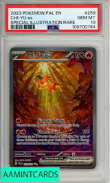 2023 POKEMON PAL EN-PALDEA EVOLVED CHI-YU EX #259 SPL ILL RARE PSA 10 109700764