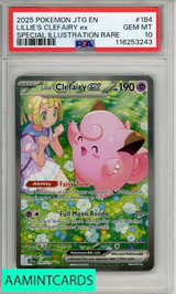 2025 POKEMON JTG EN-JOURNEY TOGETHER LILLIES CLEFAIRY EX #184 SIR PSA 10 116253243