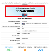 2024 PANINI DONRUSS DOWNTOWN! DICK BUTKUS #9 CHICAGO BEARS HOF PSA 9 MINT 115463000