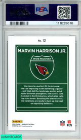 2024 PANINI DONRUSS DOWNTOWN! MARVIN HARRISON JR #12 ROOKIE RC PSA 10 GEM MT 111023618