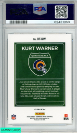 2022 PANINI DONRUSS OPTIC DOWNTOWN KURT WARNER #DTKW RAMS HOF PSA 10 GEM MT 82431068