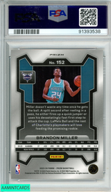 2023 PANINI PRIZM BRANDON MILLER #152 SILVER PRIZM ROOKIE RC PSA 10 GEM MT 91393538