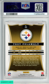 2013 PANINI SELECT TROY POLAMALU #22 PRIZM PITTSBURGH STEELERS PSA 10 GEM MT 112682258