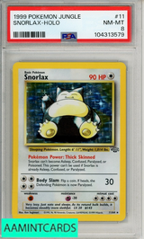 1999 POKEMON JUNGLE SNORLAX-HOLO #11 PSA 8 NM-MT 104313579