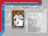 2025/26 Topps Chrome Basketball Mega Case