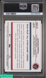 2024 TOPPS CHROME UPDATE 2024 ALL-STAR GAME AUTO JACKSON MERRILL #JM RC PSA 10 102138046