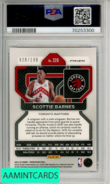 2021 PANINI PRIZM SCOTTIE BARNES #320 BLUE PRIZM PSA 10 GEM MT 70253300