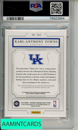 2015 PANINI NATL TREAS COLL KARL-ANTHONY TOWNS #361 COL MAT SIG PSA 10 AUTO 10 75622654