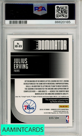 2018 PANINI DONRUSS OPTIC HALL DOMINATOR SIGNATURES JULIUS ERVING #JEV PSA 10 86620185