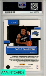 2022 PANINI DONRUSS OPTIC PAOLO BANCHERO #221 RED CHOICE PSA 10 GEM MT RC 86238588