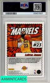 2023 PANINI DONRUSS NET MARVELS LEBRON JAMES #9 HOLO LASER PSA 10 GEM MT 93401507