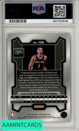 2023 PANINI PRIZM VICTOR WEMBANYAMA #136 PSA 10 GEM MT  RC 89703596