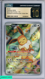 2025 POKEMON BLACK STAR PROMO EEVEE 173 PRISMATIC EVOLUTIONS ETB CGC 10 PRISTINE 6040985235