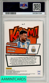2023-24 PANINI DONRUSS FIFA KABOOM! LIONEL MESSI #1 PSA 10 GEM MT 94364184