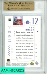 2000 SP AUTHENTIC #118 TOM BRADY BGS 9.5 RC ROOKIE 0004199239