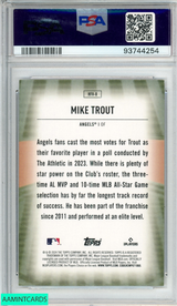 2024 TOPPS HOME FIELD ADVANTAGE MIKE TROUT #HFA8 ANGELS PSA 10 GEM MT 93744254