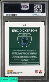 2024 PANINI DONRUSS OPTIC DOWNTOWN LEGENDS ERIC DICKERSON #7 PSA 9 MINT 120300173