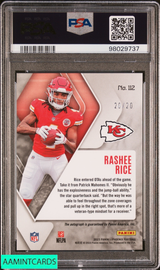 2023 PANINI PHOENIX RASHEE RICE #112 AUTOGRAPH ORANGE 20 OF 20 ROOKIE RC PSA 9 98029737