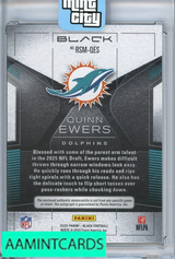 2025 PANINI BLACK QUINN EWERS AUTO PATCH RPA RC #RSM-QES 5 OF 20 999984327006