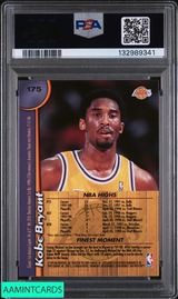 1998 FINEST KOBE BRYANT #175 LOS ANGELES LAKERS HOF PSA 10 GEM MT 132989341
