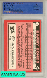 1986 TOPPS TRADED BARRY BONDS #11T PSA 9 MINT  RC 81029661