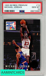 1993 SKYBOX PREMIUM MICHAEL JORDAN #14 PSA 10 GEM MT 48670960