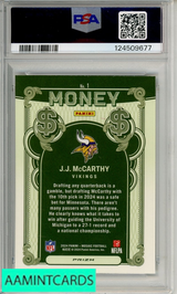 2024 PANINI MOSAIC MONEY JJ MCCARTHY #1 PSA 10 GEM MT  RC 124509677