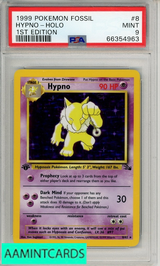 1999 POKEMON FOSSIL HYPNO-HOLO #8 1ST EDITION PSA 9 MINT 66354963