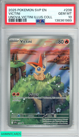 2025 POKEMON SVP BLACK STAR PROMO VICTINI #208 UNOVA VICTINI ILLUS COLL PSA 10 138361989