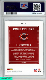 2024 PANINI DONRUSS OPTIC UPTOWNS ROME ODUNZE #11 ROOKIE RC PSA 9 MINT 138618944