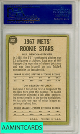1967 TOPPS METS ROOKIES #581 B DENEHY TOM SEAVER PSA 3 VG RC 15486792