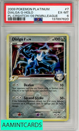 2009 POKEMON PLATINUM DIALGA G-HOLO #7 PL-CRSHTCH- 09 PKMN LEAGUE PSA 6 EX-MT 137897620