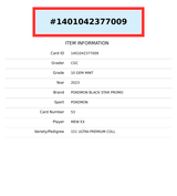 2023 POKEMON BSP 151 UPC MEW EX #53 CGC 10 GEM MT 1401042377009